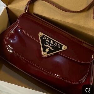 Prada Women's Deep Red Crossbody Bag
